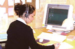 Foto - ex-jobbare med headset