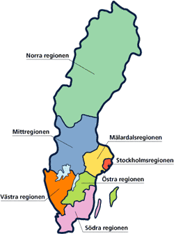 Skatteverkets regionindelning