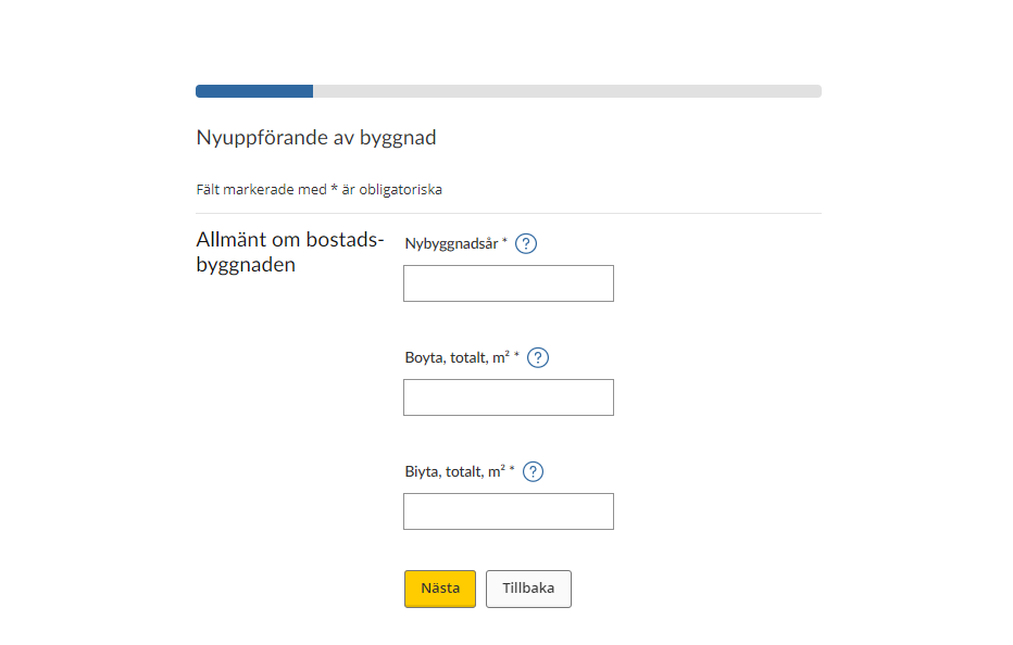 Image showing questionnaire
for new construction of a building (see instructions).