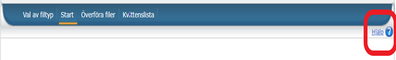 Image showing that
the Help button is located at the top right of the page.