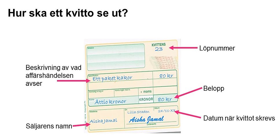 Vad Ska Ett Kvitto Innehålla Skatteverket